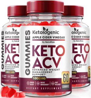 NutraRize gomitas cetogénicas keto ACV paquete frontal