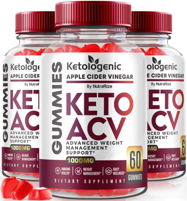 NutraRize gomitas cetogénicas keto ACV paquete frontal