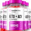 Nutrizen gomitas Keto ACV paquete 5 botellas 60 gomitas