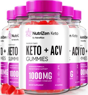 Nutrizen gomitas Keto ACV paquete 5 botellas 60 gomitas