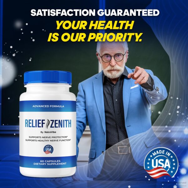 Cápsulas naturales Relief Zenith para salud nerviosa