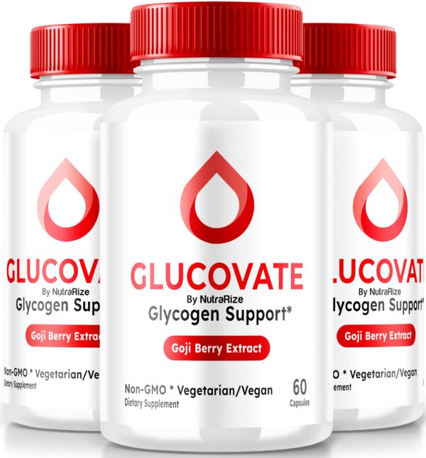 NutraRize Glucovate cápsulas soporte glucógeno envase frontal