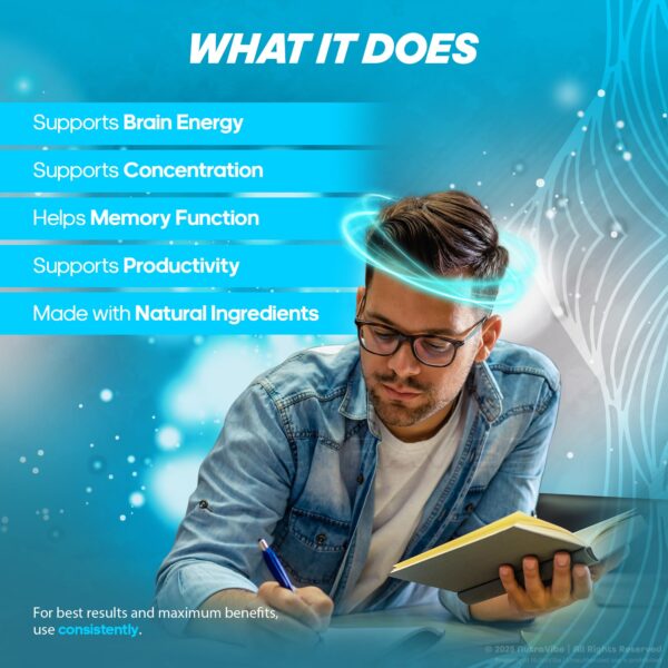 Cápsulas Neuro Elite con fórmula natural para enfoque