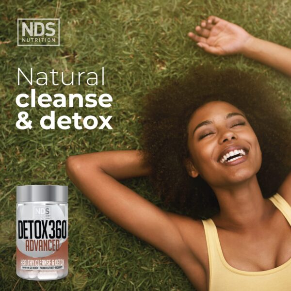 81353xkR9qL.jpg Lado del envase Detox 360 Advanced para salud intestinal