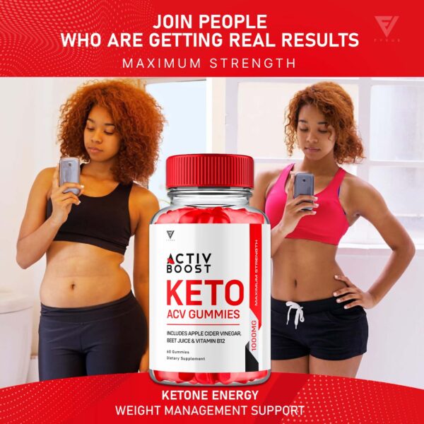 Activ Boost gomitas keto acv manzana suplemento natural 6
