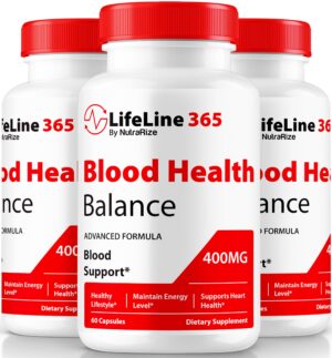 Paquete LifeLine 365 cápsulas para salud de la sangre NutraRize