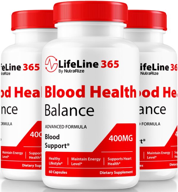 Paquete LifeLine 365 cápsulas para salud de la sangre NutraRize