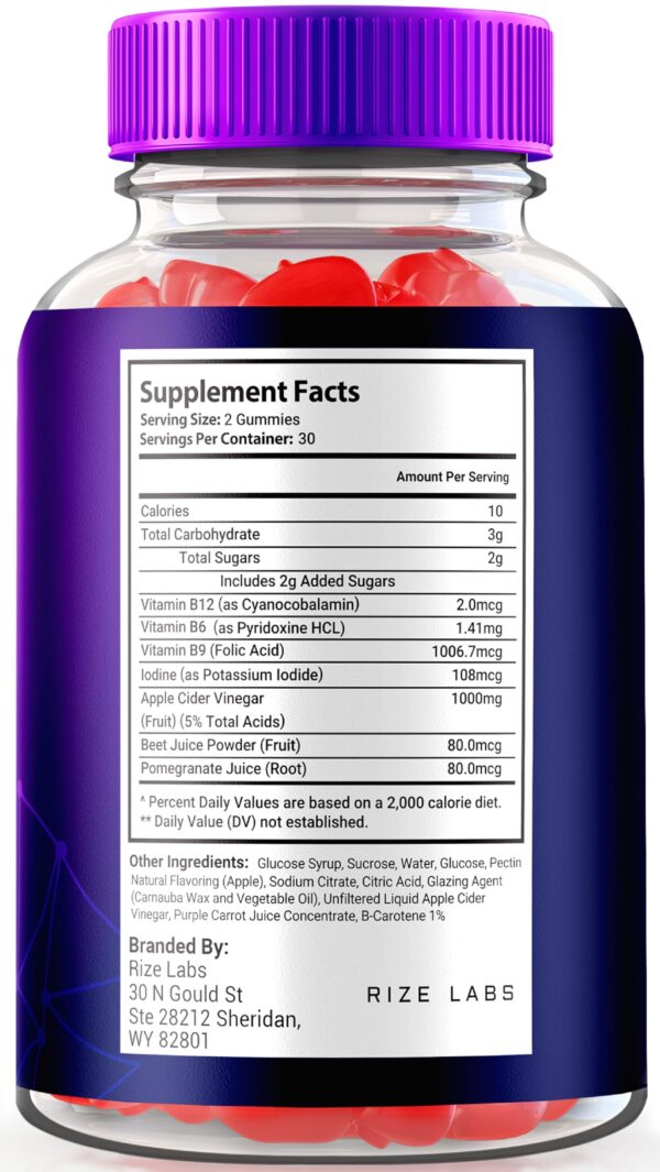 Tablero frontal gomitas Royal Keto para peso y grasa abdominal