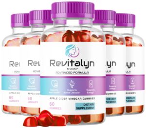 Paquete de 5 Revitalyn Gummies fórmula vinagre de manzana
