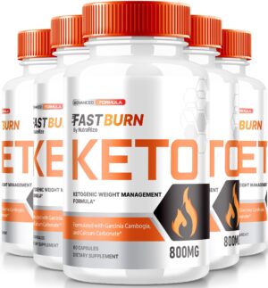 Paquete frontal de cápsulas Fast Burn Keto NutraRize