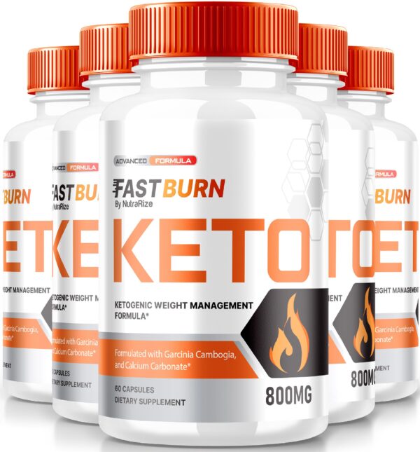 Paquete frontal de cápsulas Fast Burn Keto NutraRize