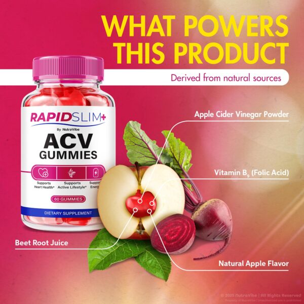 Frente botella gomitas NutraVibe Rapid Slim+