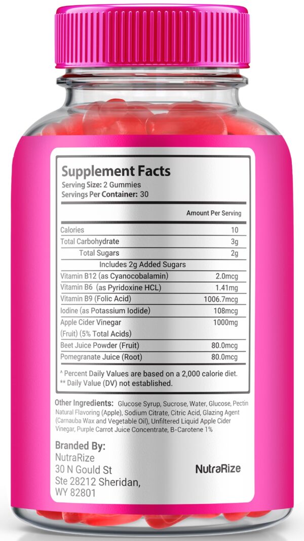 Gomitas Keto Lite Trim ACV envase lateral