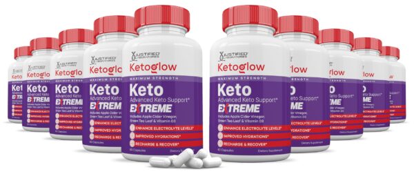 Keto Glow cápsulas Keto ACV Extreme 10 pack apoyo keto