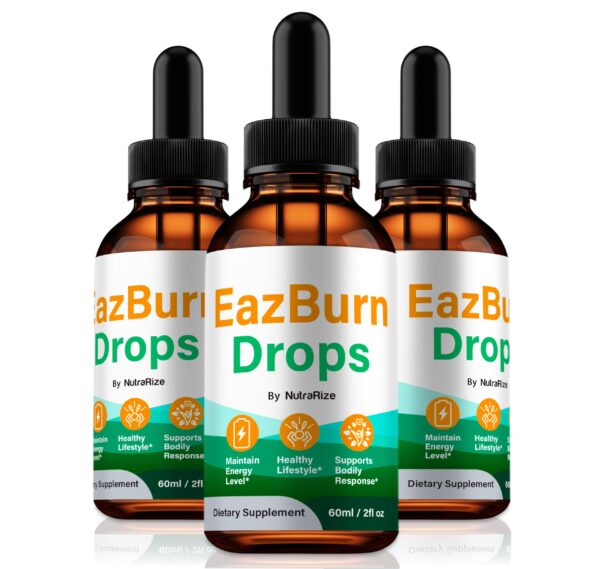 NutraRize EazBurn gotas naturales 2 oz paquete de 3 botellas