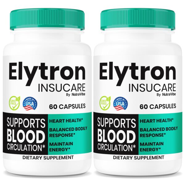 Paquete doble cápsulas Elytron Insucare NutraVibe para apoyo diario