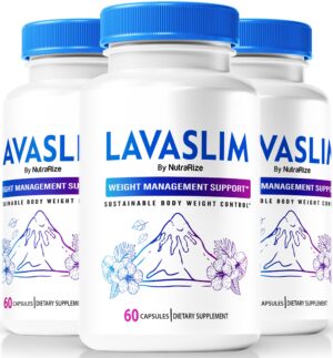 Paquete de 3 cápsulas LavaSlim para pérdida de peso y grasa abdominal