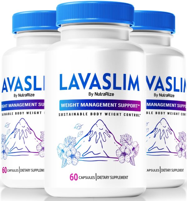 Paquete de 3 cápsulas LavaSlim para pérdida de peso y grasa abdominal