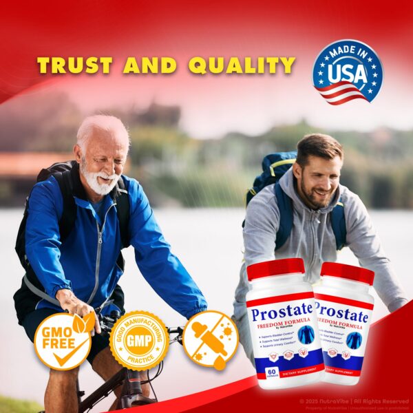 Prostate Freedom cápsulas para equilibrio y salud masculina NutraVibe