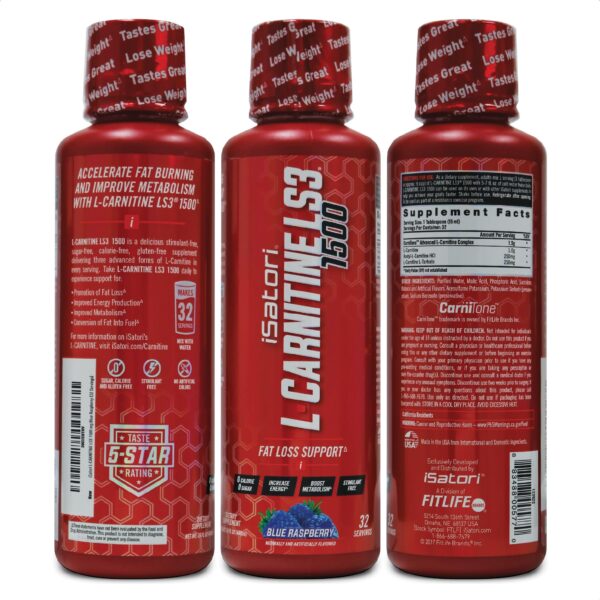 iSatori-L-Carnitina-LS3-Frambuesa-Azul-embalaje-frontal