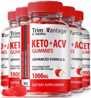 Gomitas Trim Vantage Keto en paquete de 5 para dieta cetogénica