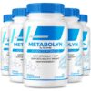 Paquete de 5 suplementos Metabolyn cápsulas para energía y fitness