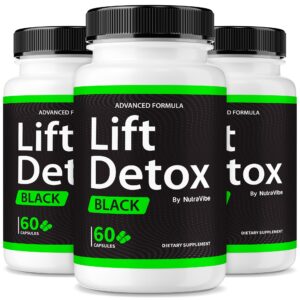 Suplemento Lift Detox Black con cápsulas para energía y bienestar