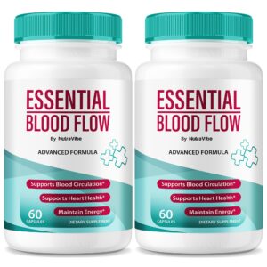 Paquete de 120 cápsulas Essential Blood Flow NutraVibe circulación