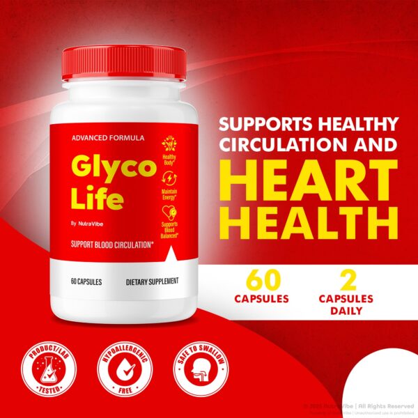 Vista frontal de GlycoLife Blood Optimizer NutraVibe 2 pack