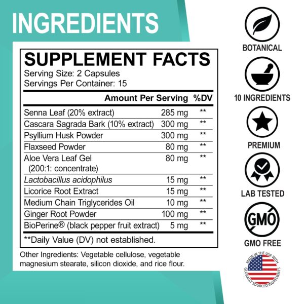 Suplemento detox para colon y limpieza hepática eficaz