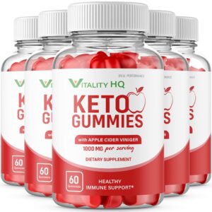 Paquete gomitas Vitality HQ Ketos ACV para pérdida peso keto