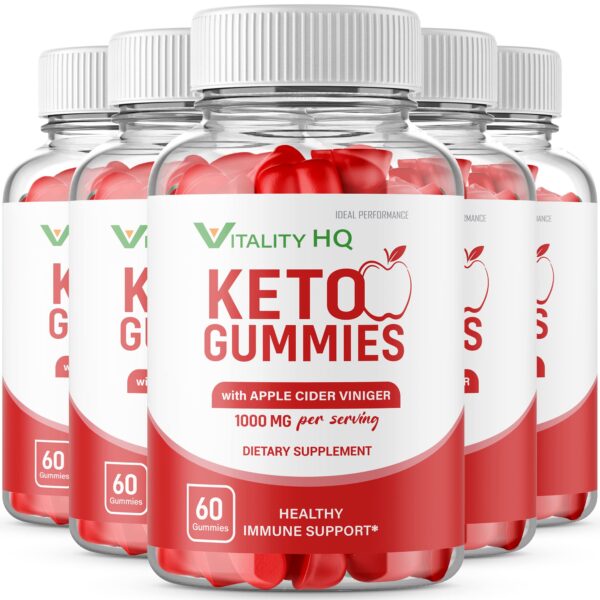 Paquete gomitas Vitality HQ Ketos ACV para pérdida peso keto