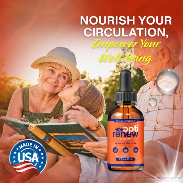 Etiqueta frontal de Opti Renew Gotas para ojos