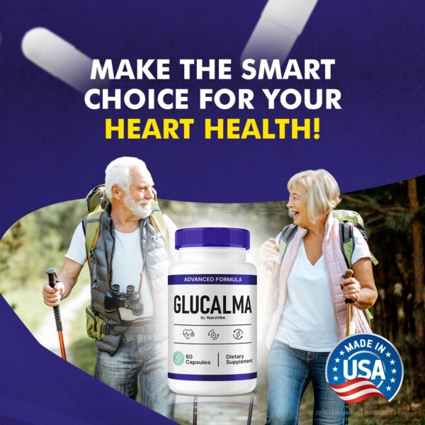 Paquete de 5 botellas Glucalma para salud cardíaca