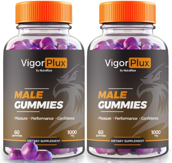 Paquete 2 NutraRize Vigor Plux gomitas masculinas