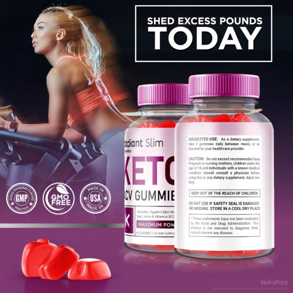Gomitas de vinagre de sidra de manzana Radiant Slim