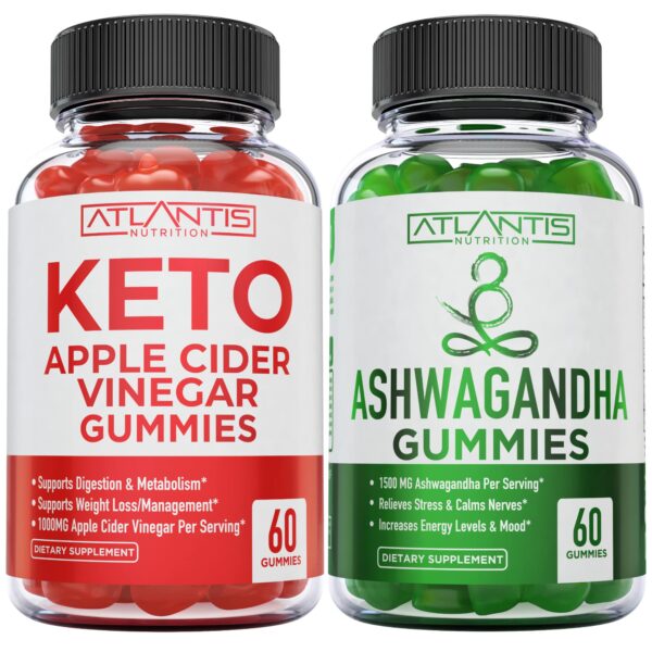 Paquete de gomitas Keto vinagre de sidra y ashwagandha