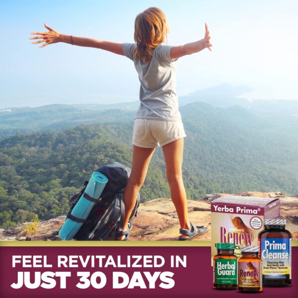 Detalles ingredientes del programa limpieza Yerba Prima para mujeres