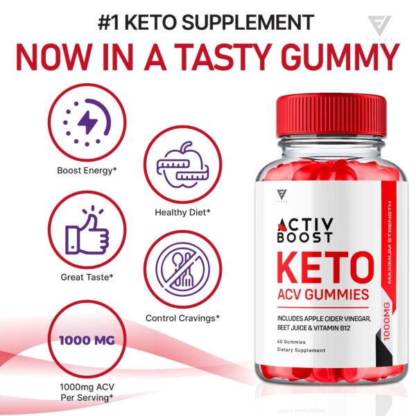 Activ Boost gomitas keto acv soporte peso saludable 7