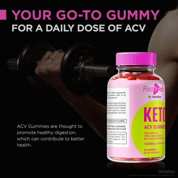 Sabor y paquete gomitas Fast Track Keto ACV