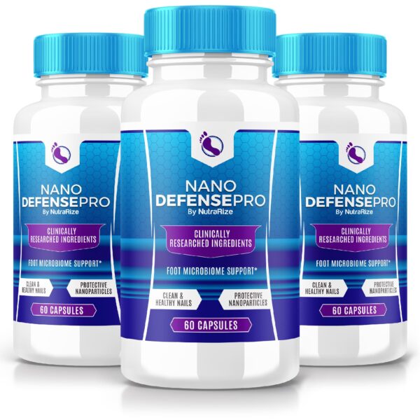 Nano Defense Pro botellas suplemento uñas saludables