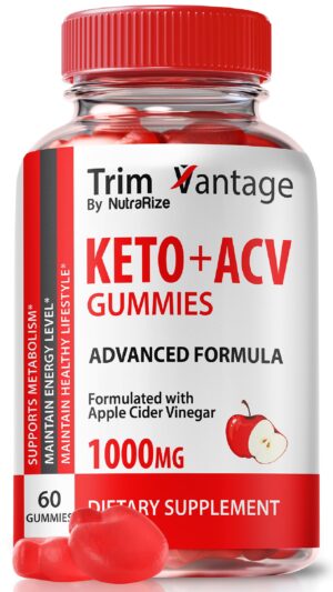 Trim Vantage gomitas keto vinagre sidra de manzana 60 unidades