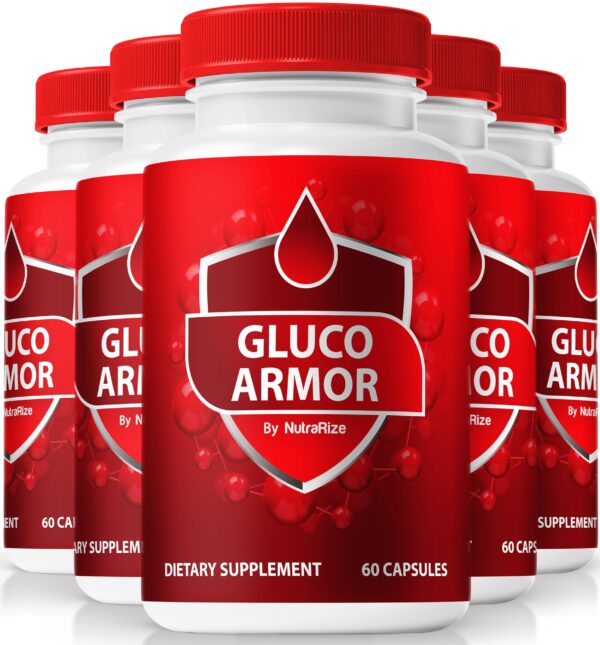 Paquete de cápsulas Gluco Armor suplemento circulación salud