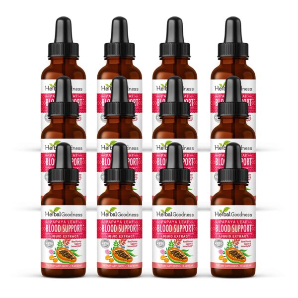 extracto líquido de papaya para soporte sanguíneo herbal goodness