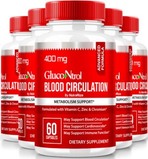 8166Uj3l9JL.jpg paquete 5 glucoontrol suplemento salud general 300 capsulas naturales