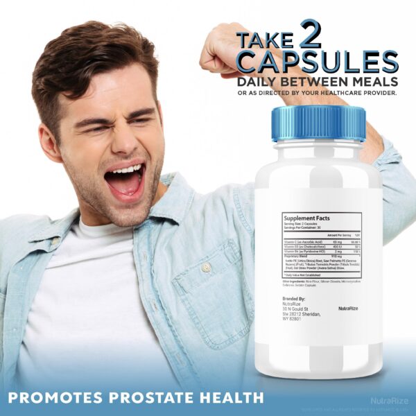 Cápsulas VitalFlow para bienestar y salud prostática natural