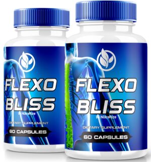 Cápsulas NutraRize Flexo Bliss suplemento natural para articulaciones