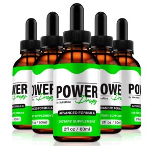 Paquete de 5 Botellas Power Drops NutraRize fórmula líquida natural
