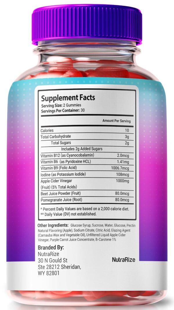 Gomitas naturales Ultra Prime Keto+ACV para cetosis