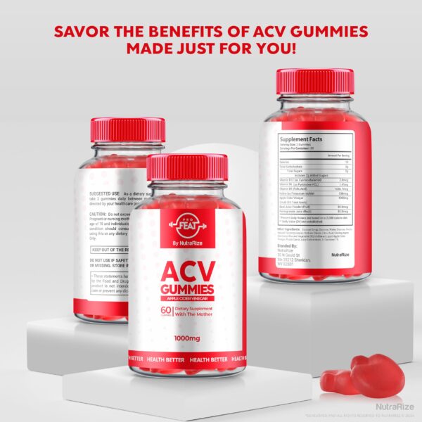 Suplemento natural para pérdida de peso ProFeat Keto ACV Gomitas